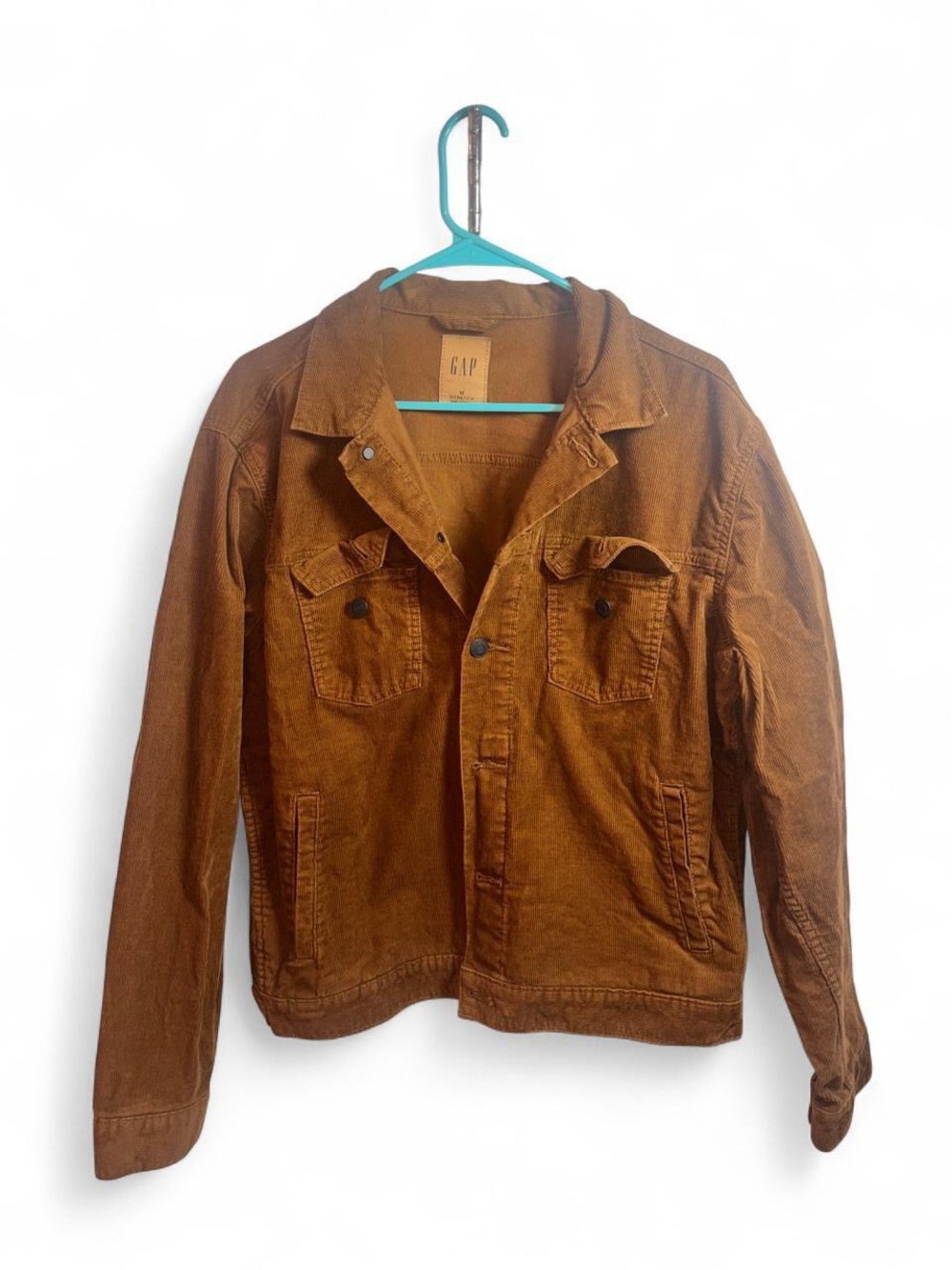 GAP Men's Rust Brown Corduroy Shirt Jacket